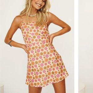 Vrg Girl - Her Magic Tie Back Mini Dress // Cream - Size UK 10 US 6